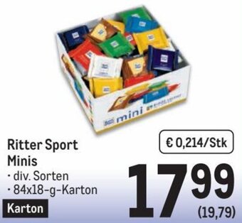 Metro Ritter Sport Minis Angebot