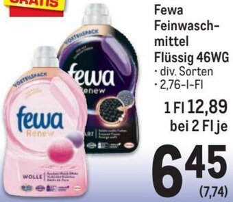 Metro Fewa Feinwasch- mittel Flüssig 46WG Angebot