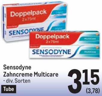 Metro Sensodyne Zahncreme Multicare Angebot