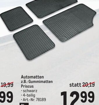 Metro Automatten z.B.: Gummimatten Priscus Angebot
