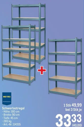 Metro Schwerlastregal Angebot