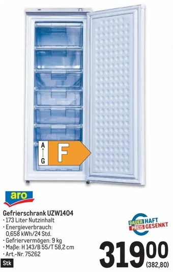 Metro Gefrierschrank UZW1404 Angebot