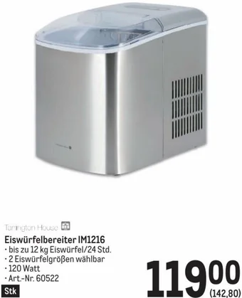 Metro Eiswürfelbereiter IM1216 Angebot