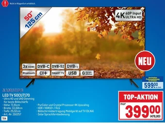 Metro SAMSUNG LED TV 50CU7170 Angebot