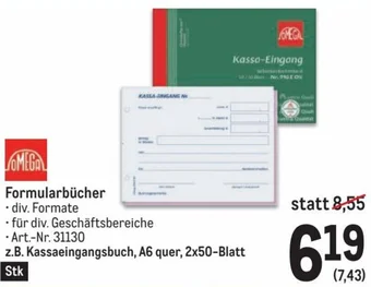 Metro OMEGA Formularbücher Angebot