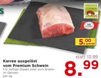 Unimarkt Karree ausgelöst vom Premium Schwein per kg Angebot