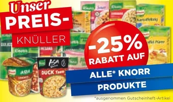 Unimarkt RABATT AUF ALLE* KNORR PRODUKTE Angebot