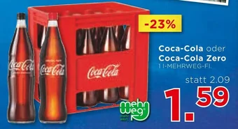 Unimarkt Coca-Cola oder Coca-Cola Zero 11-MEHRWEG-FI. Angebot