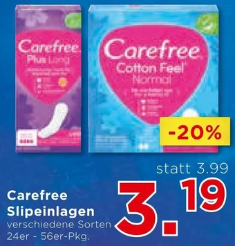 Unimarkt Carefree Slipeinlagen Angebot