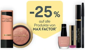 Bipa auf alle Produkte von MAX FACTOR Angebot