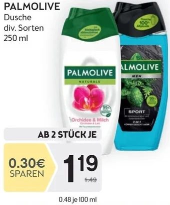 Bipa PALMOLIVE Dusche div. Sorten 250 ml Angebot