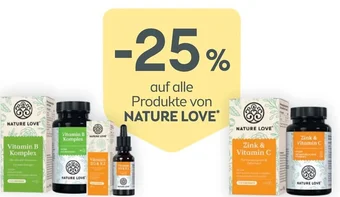 Bipa auf alle Produkte von NATURE LOVE Angebot