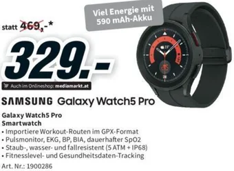 Media Markt SAMSUNG Galaxy Watch5 Pro Angebot