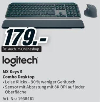 Media Markt logitech MX Keys S Combo Desktop Angebot