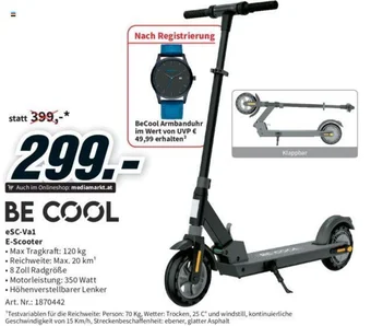 Media Markt BE COOL eSC-Val E-Scooter Angebot
