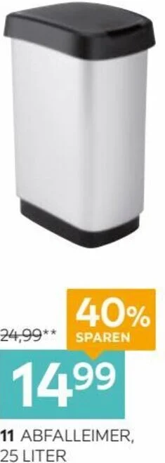XXXLutz ABFALLEIMER, 25 LITER Angebot