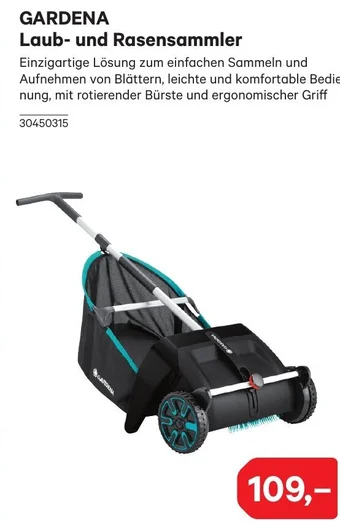 Lagerhaus GARDENA Laub- und Rasensammler Angebot