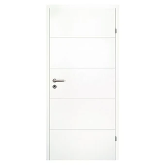 Bauhaus Zimmertür quadro (90 x 203 cm, din anschlag: rechts, weiß, mittellage: röhrenspan) Angebot
