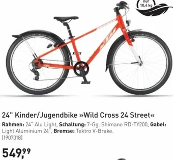 Intersport 24" Kinder/Jugendbike »Wild Cross 24 Street Angebot
