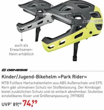 Intersport Kinder/Jugend-Bikehelm »Park Rider Angebot