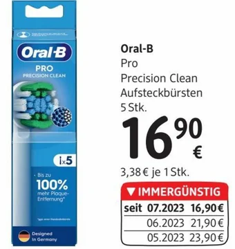 dm Oral-B Pro Precision Clean Aufsteckbürsten 5 Stk. Angebot