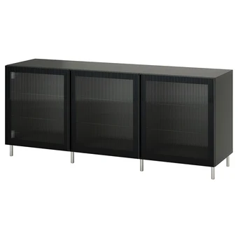 IKEA Bestå aufbewahrung mit türen, dunkelgrau/fällsvik anthrazit, 180x42x74 cm Angebot