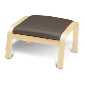 IKEA Poäng hocker, birkenfurnier/glose dunkelbraun Angebot