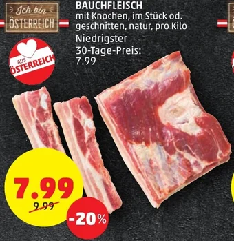 PENNY BAUCHFLEISCH pro kilo Angebot