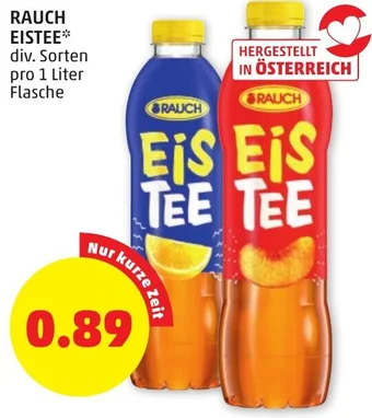 PENNY RAUCH EISTEE div. Sorten pro 1 Liter Flasche Angebot