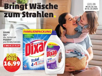 PENNY DIXAN GEL div. Sorten od. PULVER** pro 90 WG/100 WG Angebot