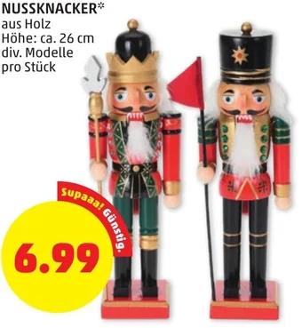 PENNY NUSSKNACKER Höhe: ca. 26 cm div. Modelle pro Stück Angebot