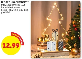 PENNY LED-WEIHNACHTSDEKO Größe: ca. 24,5 x 6 x 38 cm pro Stück Angebot