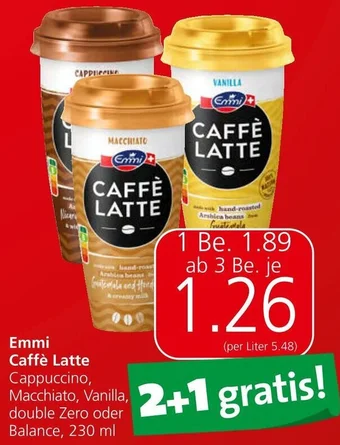 Spar Emmi Caffè Latte 230 ml Angebot