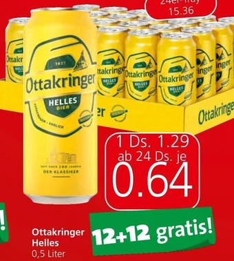 Spar Ottakringer Helles 0,5 Liter Angebot