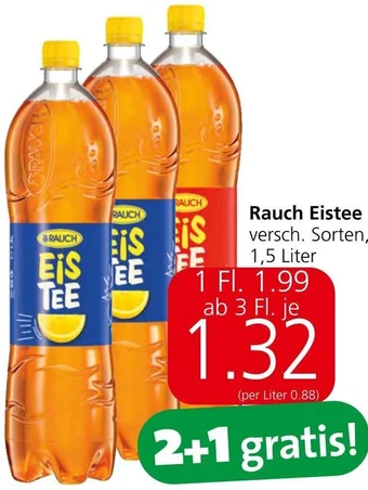 Spar Rauch Eistee versch. Sorten, 1,5 Liter Angebot