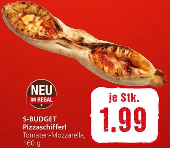 Spar S-BUDGET Pizzaschifferl Tomaten-Mozzarella, 160 g Angebot