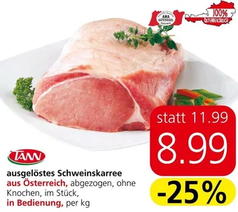 Spar ausgelöstes Schweinskarree aus Österreich Angebot