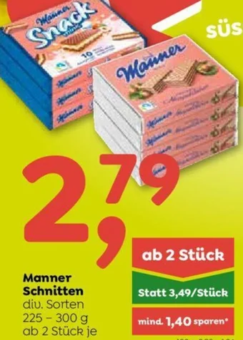 ADEG Manner Schnitten div. Sorten 225 - 300 g Angebot