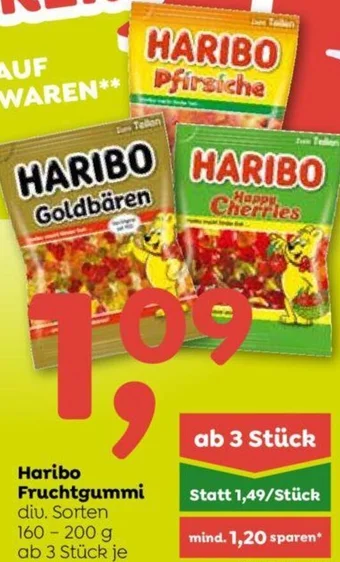 ADEG Haribo Fruchtgummi div. Sorten 160-200 g Angebot