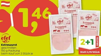 ADEG Extrawurst geschnitten 150 g Packung Angebot