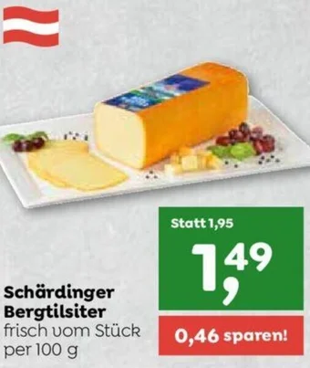 ADEG Schärdinger Bergtilsiter frisch vom Stück per 100 g Angebot