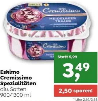 ADEG Eskimo Cremissimo Spezialitäten div. Sorten 900/1300 ml Angebot