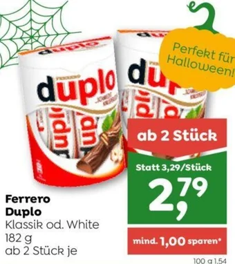 ADEG Ferrero Duplo Klassik od. White 182 g Angebot