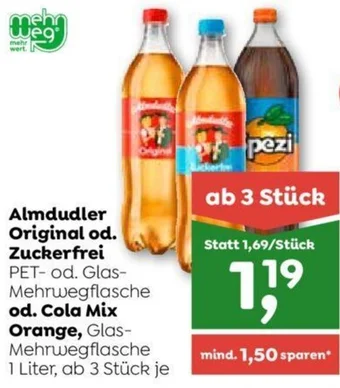 ADEG Almdudler Original od. Zuckerfrei od. Cola Mix Orange 1 Liter Angebot