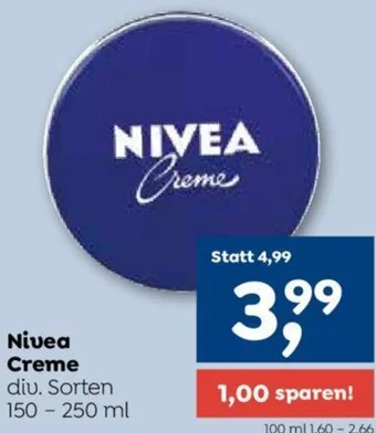 ADEG Nivea Creme div. Sorten 150 - 250 ml Angebot