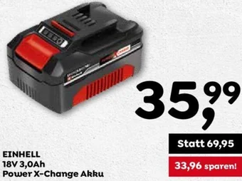 ADEG EINHELL 18V 3,0Ah Power X-Change Akku Angebot
