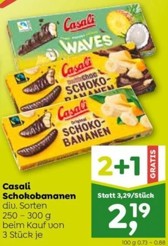 ADEG Casali Schokobananen div. Sorten 250 - 300 g Angebot