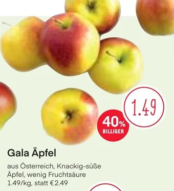 MPreis Gala Äpfel Angebot