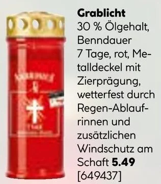 Hellweg Grablicht Angebot