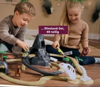 Lidl Holz eisenbahn-set dinoland Angebot